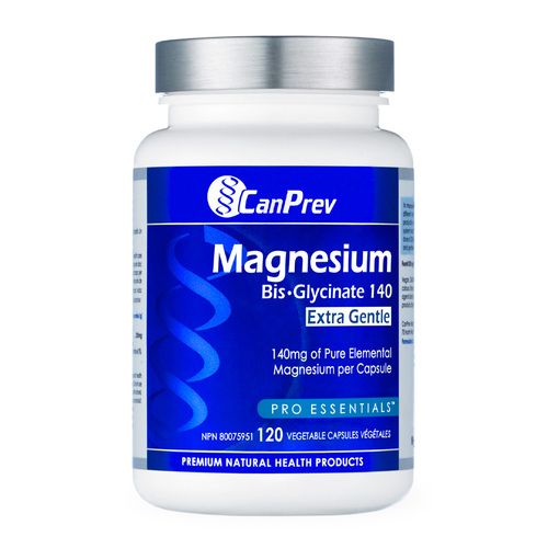 CanPrev Magnesium Bis-Glycinate 140 Extra Gentle, 120 capsules