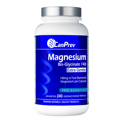 CanPrev Magnesium Bis-Glycinate 140 Extra Gentle, 120 capsules