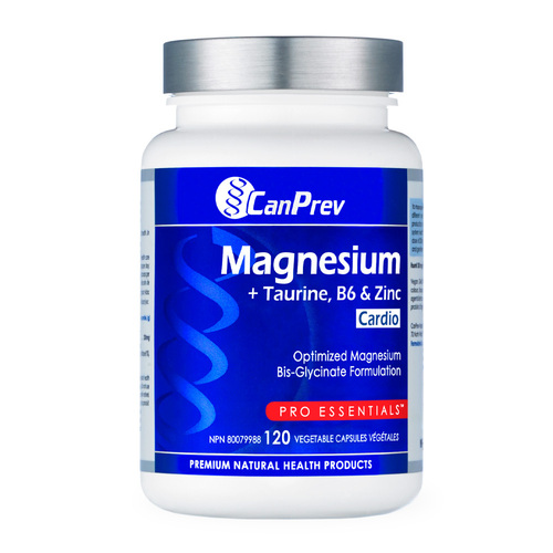 CanPrev Magnesium + Taurine, B6 and Zinc for Cardio, 120 capsules