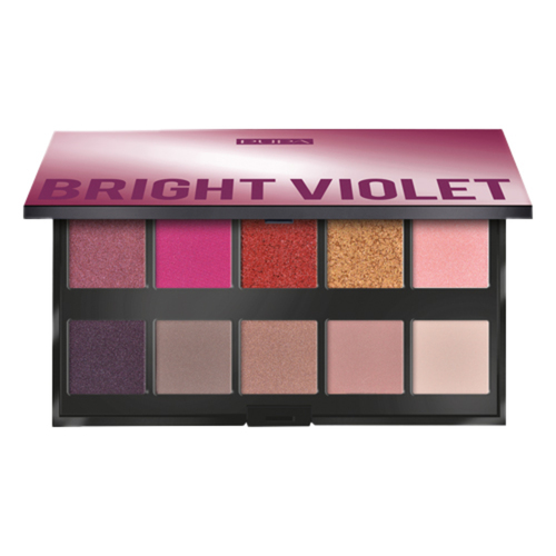 Pupa Make Up Stories Palette - Bright Violet 003 on white background