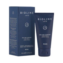 Man Pro Age Comfort Face Cream on white background
