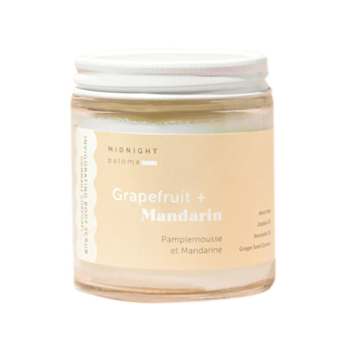 Midnight Paloma Mandarin + Grapefruit Body Scrub on white background