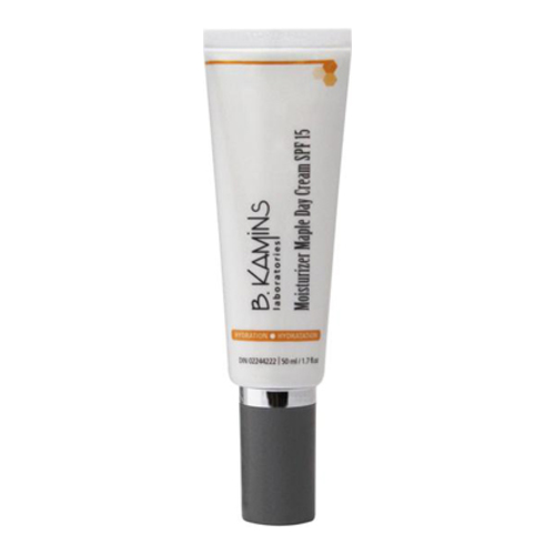 B Kamins Maple Day Cream SPF 15 on white background