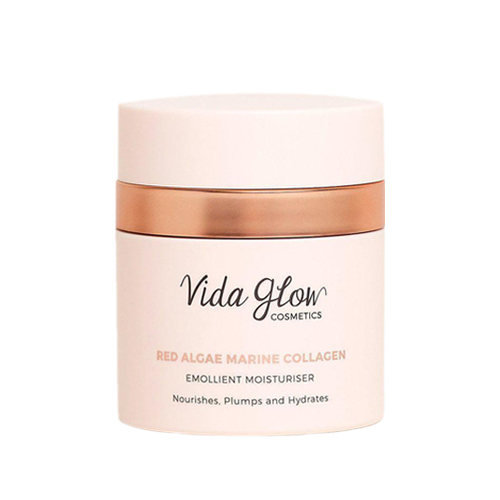 Vida Glow Marine Collagen Moisturiser on white background