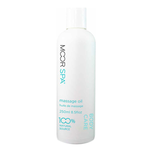 Moor Spa Massage Oil on white background