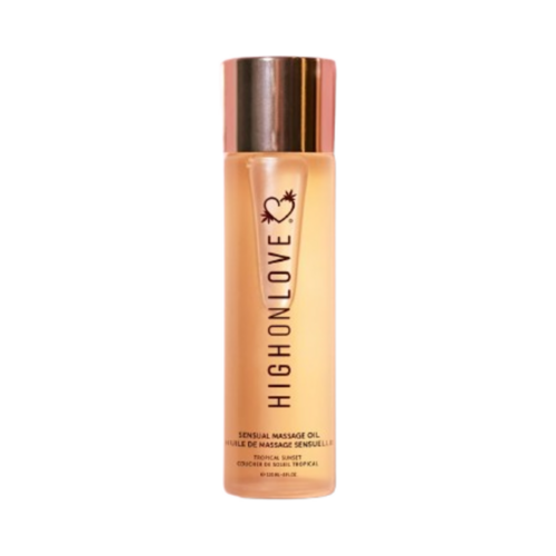 High on Love Massage Oil Topical Sunset on white background