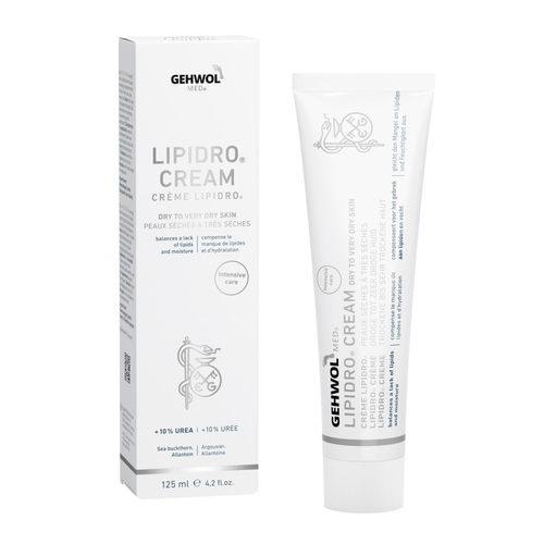 Gehwol Med Lipidro Cream, 125ml/4.2 fl oz Gehwol Med Lipidro Cream on white background