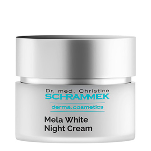 Dr Schrammek Mela White Night Cream on white background
