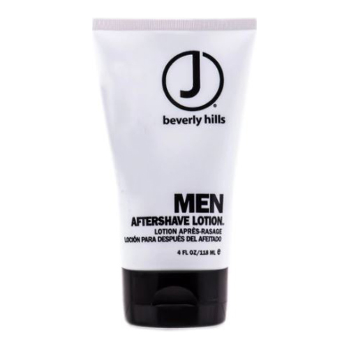 J Beverly Hills Men After Shave lotion on white background