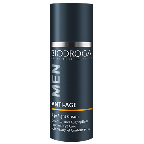 Biodroga Men Anti-Age Fight Cream 2 in 1 Face and Eye Care on white background