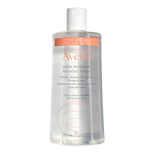 Avene Micellar Lotion Cleansing and Makeup Remover on white background