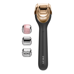 MicroNeedle Face Roller 9 in 1 - Gray on white background