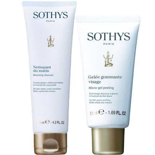 Sothys Micro Gel Peeling + Morning Cleanser Cracker, 1 set