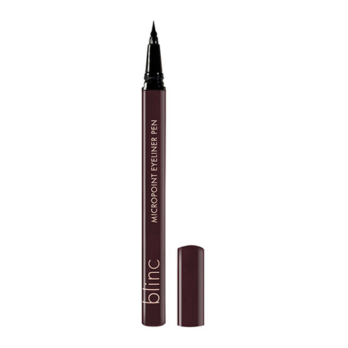 Blinc Micropoint Eyeliner Pen Jet Black Shine Finish on white background