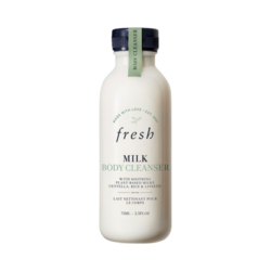 Milk Body Cleanser on white background