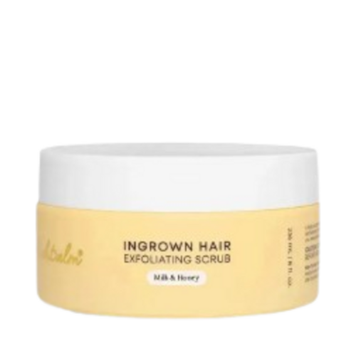 Bushbalm Milk and Honey Exfoliating Scrub Ingrown Hair on white background