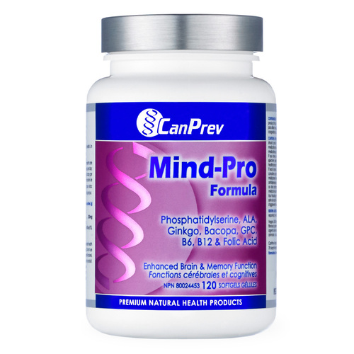 CanPrev Mind-Pro Formula 120 Softgels on white background