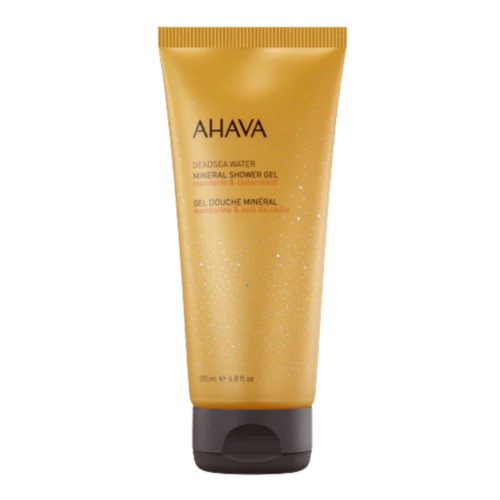 Ahava Mineral Shower Gel - Mandarin and Cedarwood on white background