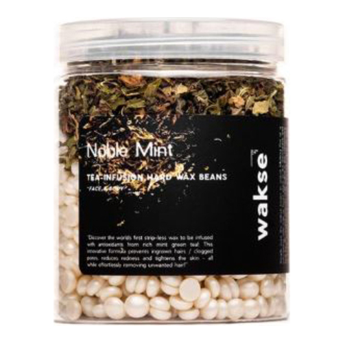WAKSE  Mini Noble Mint Tea Infusion Hard Wax Beans on white background