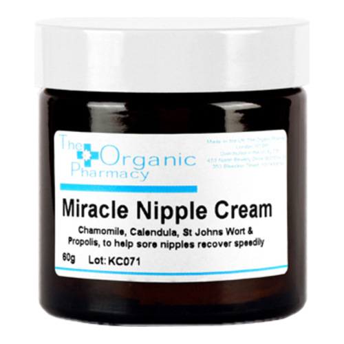 The Organic Pharmacy Miracle Nipple Cream on white background