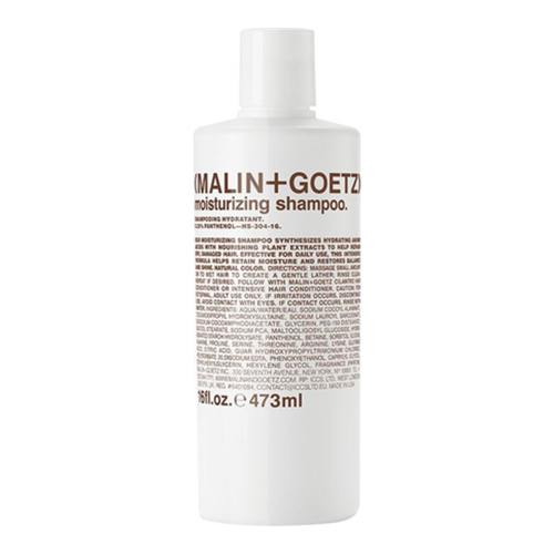 Malin + Goetz Moisturizing Shampoo on white background