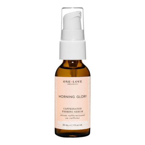 One Love Organics Morning Glory Caffeinated Firming Serum on white background