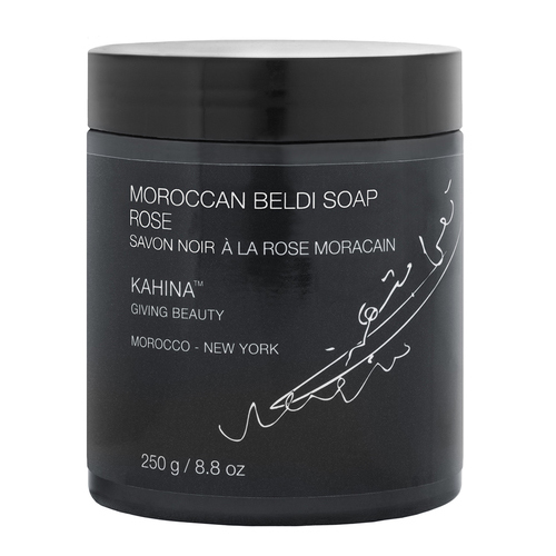 Kahina Giving Beauty Moroccan Beldi Soap - Moroccan Rose, 250g/8.8 oz