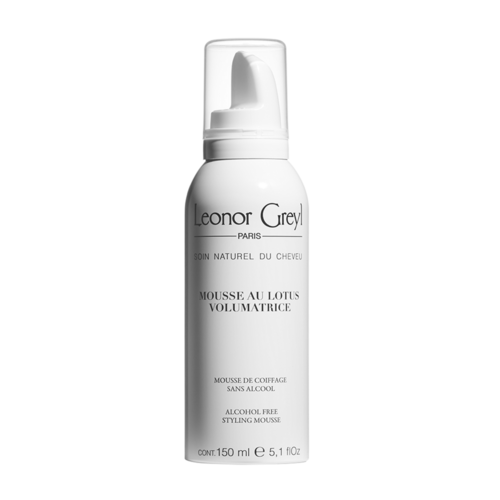 Leonor Greyl Mousse au Lotus Volumatrice Volumizing Styling Mousse on white background