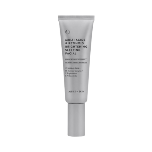Allies of Skin Multi Acids and Retinoid Brightening Sleeping Facial on white background