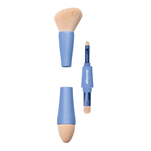 Alleyoop Multi-Tasker 4-in-1 Makeup Brush on white background