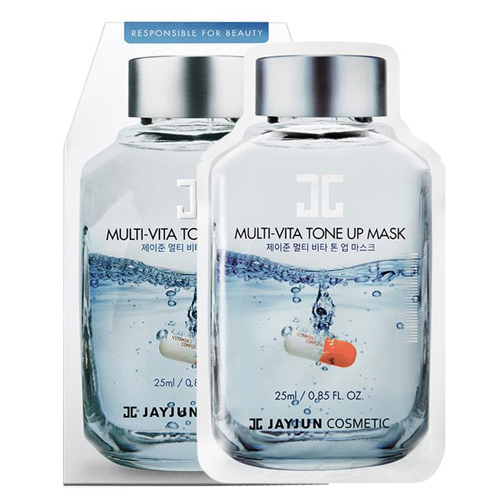 JAYJUN Multi Vita Tone Up Mask (25ml x 10 sheets), 1 set