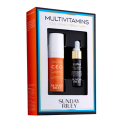 Multivitamin C.E.O. Vitamin C Serum and Luna Kit on white background