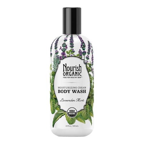 Nourish Organics Organic Body Wash - Almond Vanilla on white background