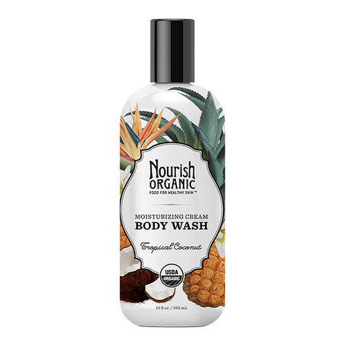 Nourish Organics Organic Body Wash - Almond Vanilla on white background