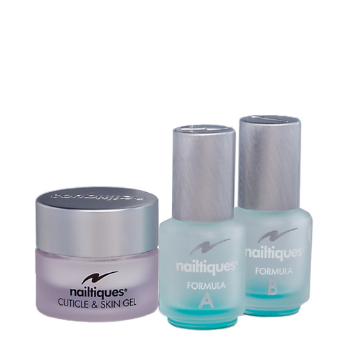 Nailtiques After Artificial Treatment on white background