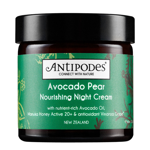 Antipodes  Avocado Pear Nourishing Night Cream on white background