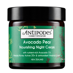 Avocado Pear Nourishing Night Cream on white background