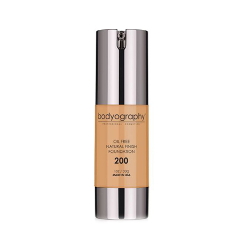 Bodyography Natural Finish Foundation - #200 Med/Dark (Warm Undertone), 30g/1 oz