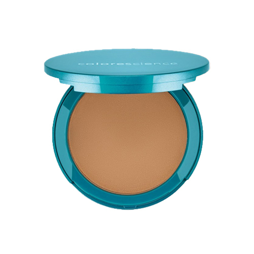 Colorescience Natural Finish Pressed Foundation SPF 20 - Deep Mocha on white background