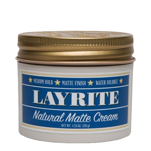 Layrite Natural Matte Cream on white background