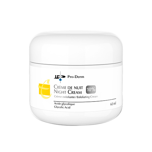 ProDerm AHA 10% Night Cream on white background