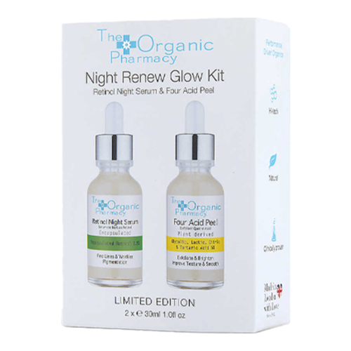 The Organic Pharmacy Night Renew Glow Kit on white background