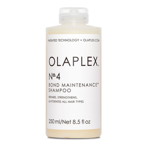 OLAPLEX No. 4 Bond Maintenance Shampoo on white background