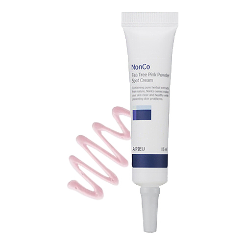 APIEU NonCo Tea Tree Pink Powder Spot Cream on white background
