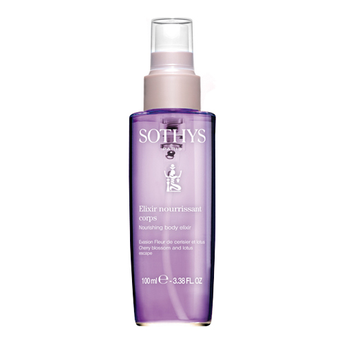 Sothys Nourishing Body Elixir Cherry Blossom and Lotus on white background