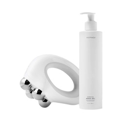 NuBODY Device with Hydrating Aqua Gel on white background