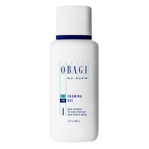 Obagi Nu-Derm Foaming Gel on white background