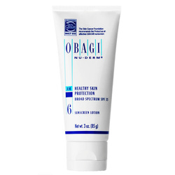 Nu-Derm Healthy Skin Protection SPF35 on white background