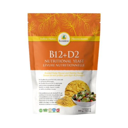Ecoideas Nutritional Yeast B12+D2 on white background