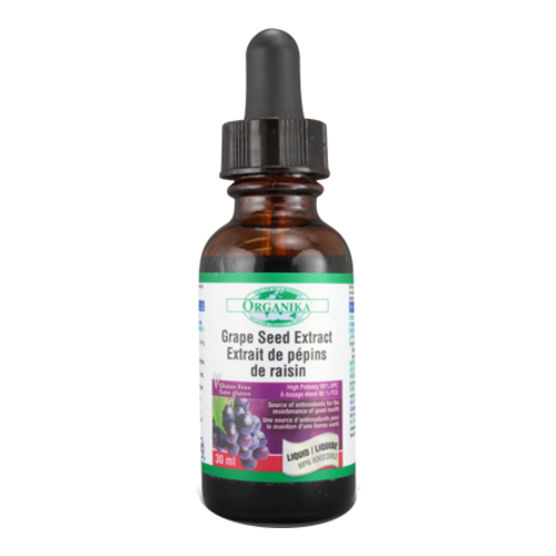 Organika Grape Seed Extract - Liquid (95% OPC) on white background